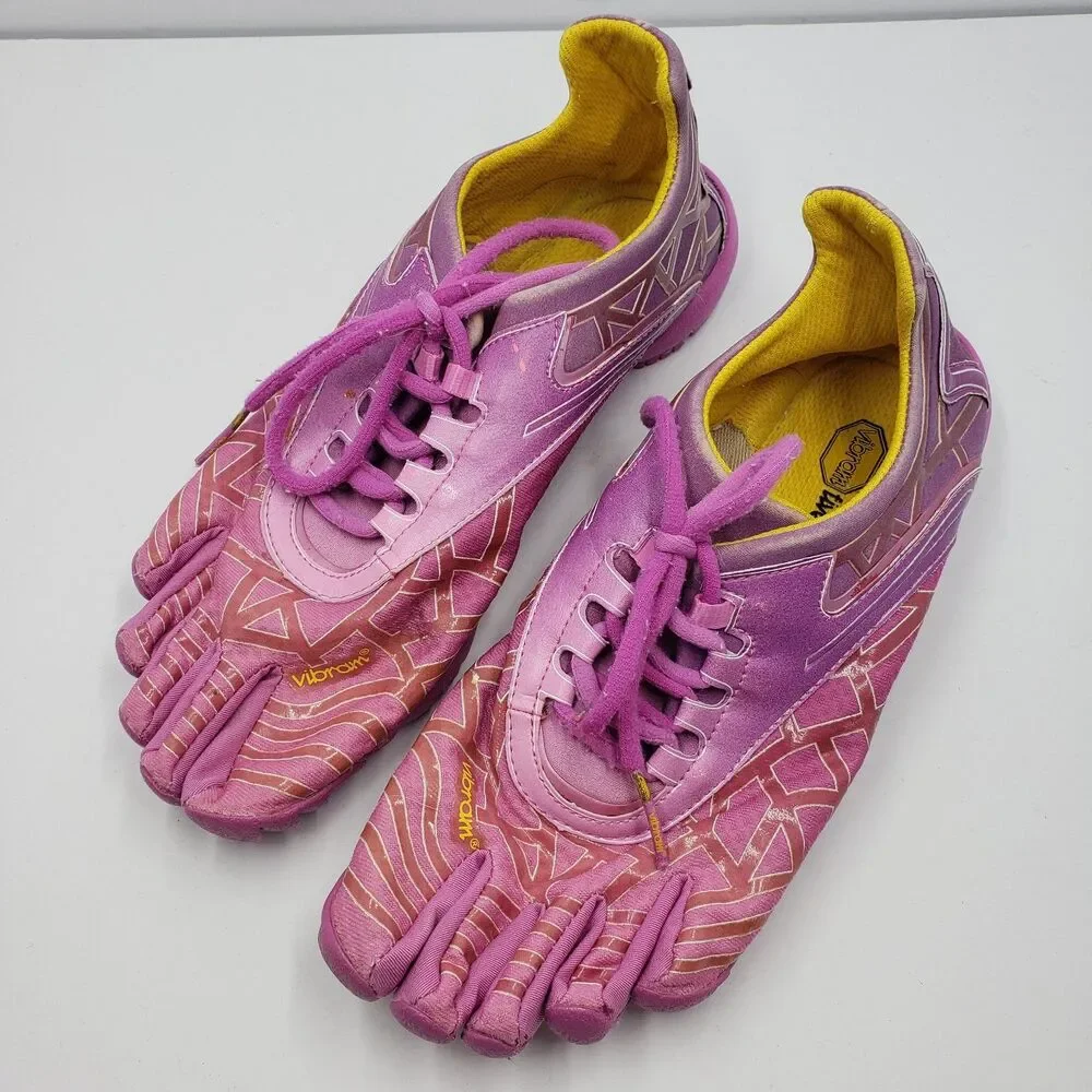 Vibram FiveFingers Shoes Womens 40 US 8.5 9 Pink Purple Minimalist Barefoot Run